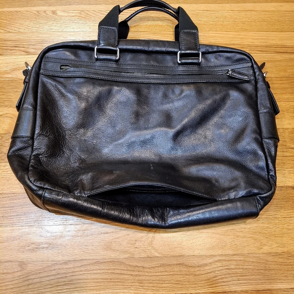 TUMI Beacon Hill Men's Lab tab bag / Brifecase Black Leather Bag OS TUMI